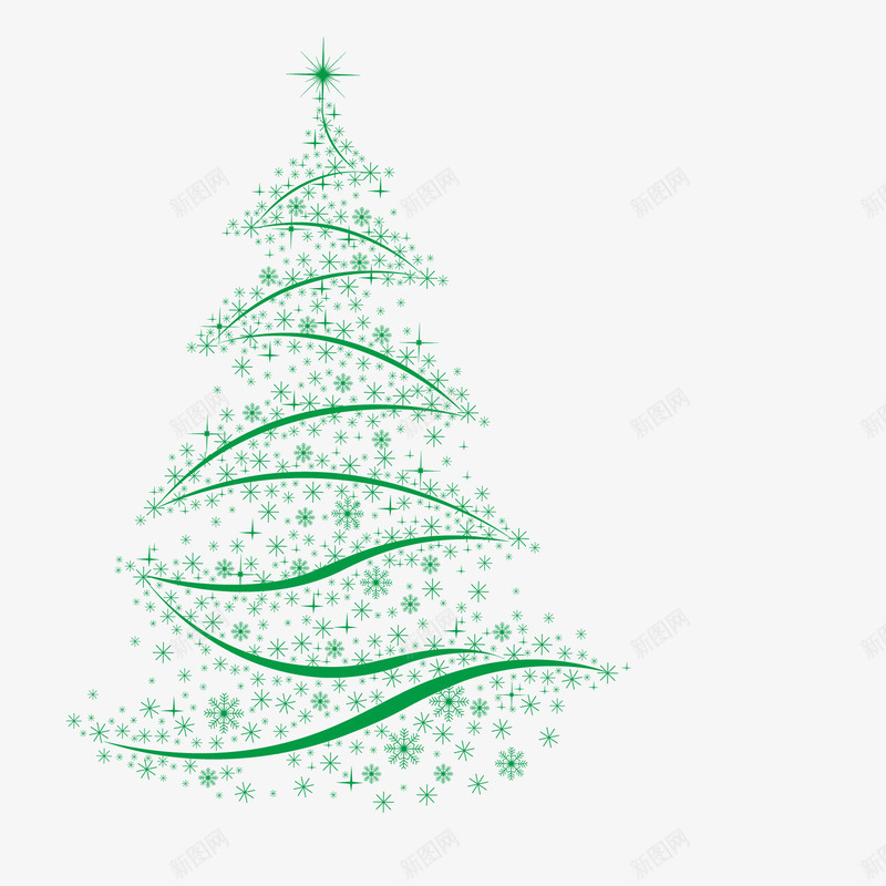 绿色圣诞树png免抠素材_新图网 https://ixintu.com 圣诞树 圣诞节 欢庆 装饰 过年 过度装饰 送礼物 麋鹿