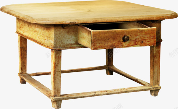 木桌和抽屉png免抠素材_新图网 https://ixintu.com 打开的抽屉 抽屉 木桌 桌子