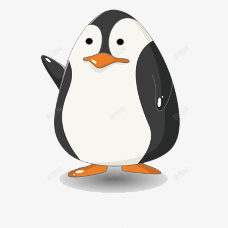 肥胖的企鹅png免抠素材_新图网 https://ixintu.com 企鹅 卡通手绘 肥胖