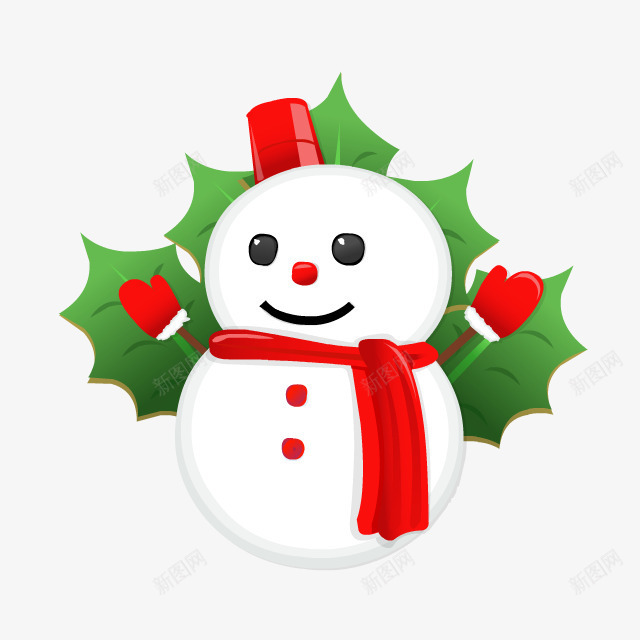 圣诞雪人卡通圣诞节png免抠素材_新图网 https://ixintu.com 卡通 圣诞 圣诞节 雪人