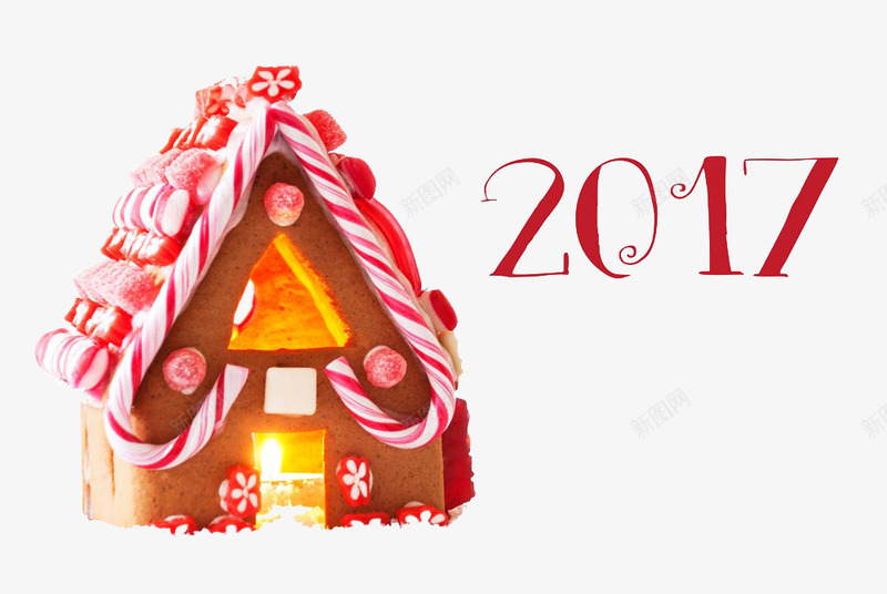 2017圣诞节png免抠素材_新图网 https://ixintu.com 2017圣诞节 2017年 圣诞节 圣诞装饰 房子