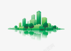 绿色城市元素素材