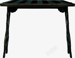 黑色木质方桌素材