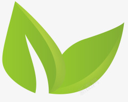 绿色环保素材迷你绿叶环保标志矢量图高清图片