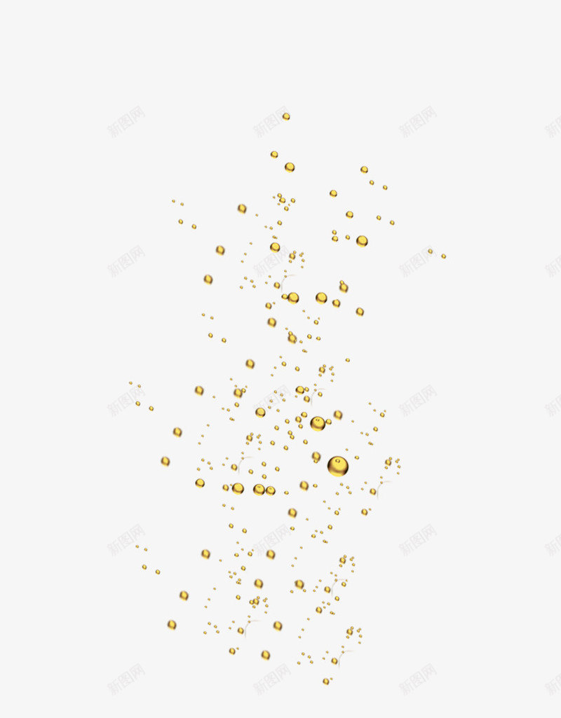 金色漂浮气泡装饰png免抠素材_新图网 https://ixintu.com 气泡 漂浮 装饰 设计 金色