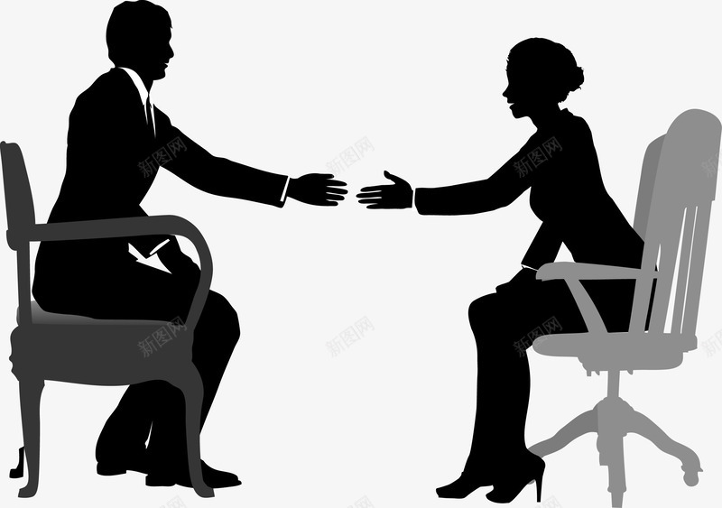 商务人士两人握手png免抠素材_新图网 https://ixintu.com 两人开会 两人握手 互利 商务人士 商务合作 坐着握手 握手 职场