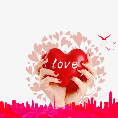 感恩节装饰png免抠素材_新图网 https://ixintu.com love 心形 感恩节 装饰