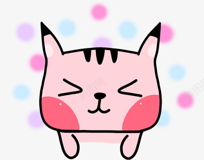 可爱卡通小猫咪png免抠素材_新图网 https://ixintu.com 可爱 小猫咪 粉色 萌萌哒
