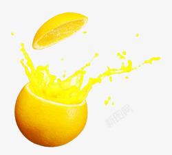 鲜榨柳橙汁素材