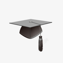 黑色毕业帽素材