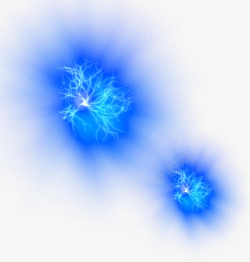 爆裂光效游戏蓝色光效高清图片
