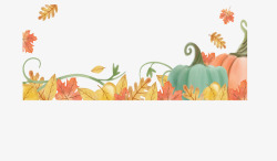 美丽的秋叶美丽秋叶感恩节横幅矢量图高清图片