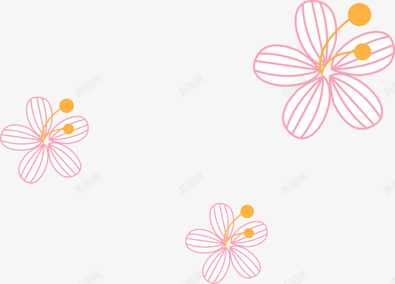红色花朵漂浮矢量图ai免抠素材_新图网 https://ixintu.com AI 卡通 圆点 底纹 手绘 漂浮 红色 线条 背景 花朵 花纹 花蕊 矢量图