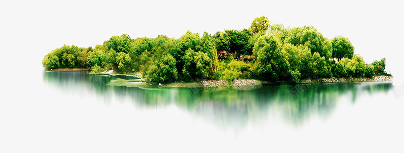 中国公园湖风景png免抠素材_新图网 https://ixintu.com 公园 出游风景 湖风景 素材中国 绿树