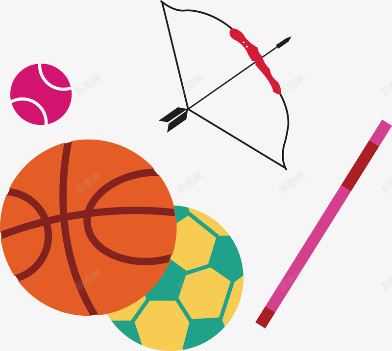 足球篮球射箭运动海报促销png免抠素材_新图网 https://ixintu.com LOGO设计 体育项目 创意 奥运会 射击 射箭 标志 标志图形 比赛 简笔画 运动人物 运动健身