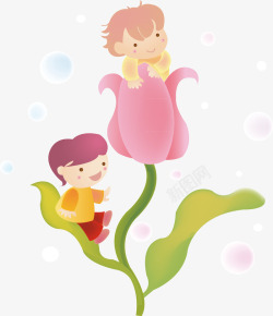 美丽花仙子素材