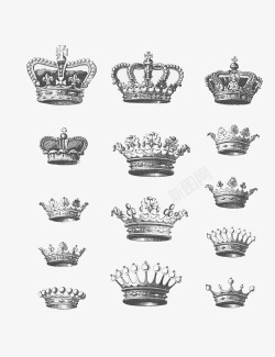 皇冠合集欧式古皇冠合集图标高清图片