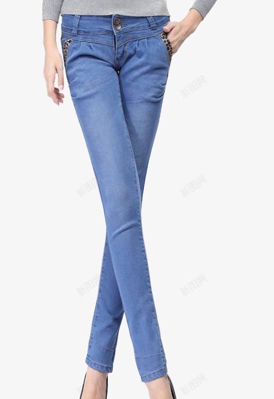 牛仔裤png免抠素材_新图网 https://ixintu.com 展示 着装 蓝色