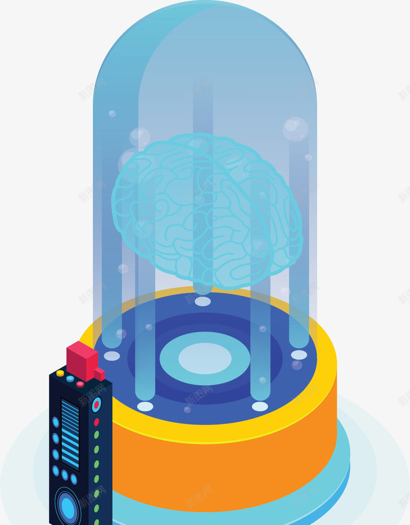 计算机人工智能大脑矢量图ai免抠素材_新图网 https://ixintu.com 人工智能 人工智能大脑 大脑 机器人 矢量png 科技感 矢量图