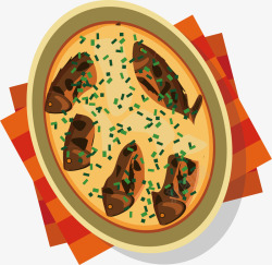 卡通鱼肉矢量图素材