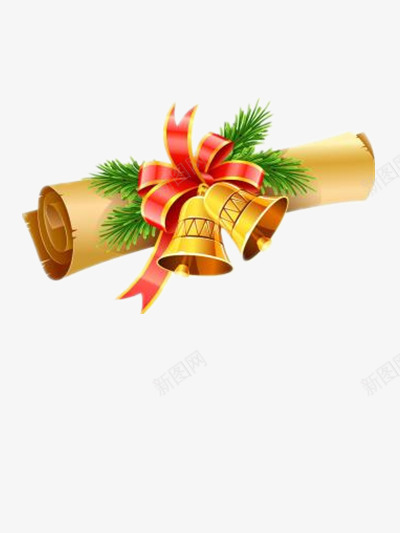 圣诞节礼物清单png免抠素材_新图网 https://ixintu.com 卷轴 圣诞 圣诞节 圣诞节装饰物 平安夜 彩带 礼物清单 纸张 蝴蝶结 铃铛