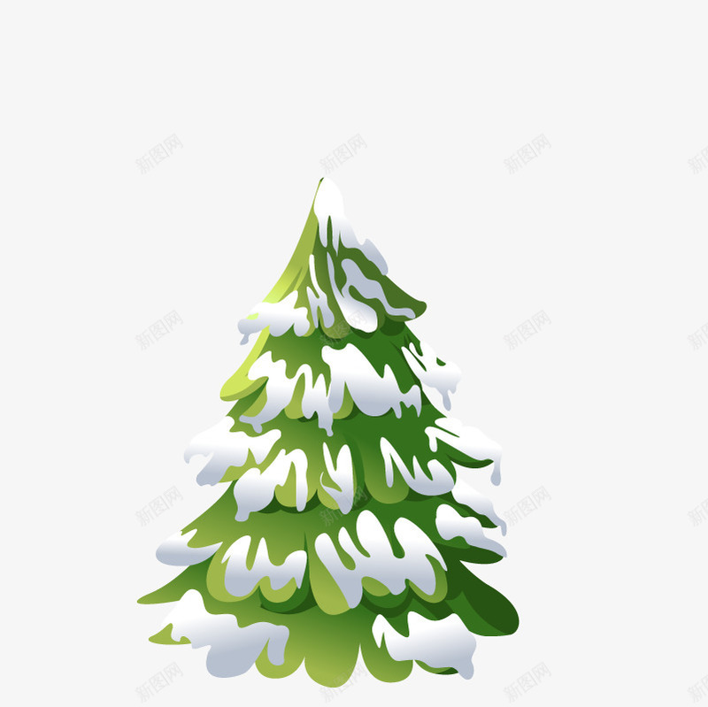 圣诞树图案png免抠素材_新图网 https://ixintu.com 大树 绿树 绿树图案 雪树
