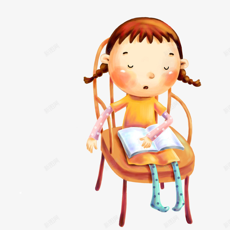 坐在椅子上看书睡觉的女生png免抠素材_新图网 https://ixintu.com 女生 椅子 白色 睡觉