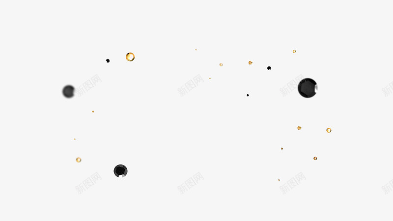 黑色漂浮几何小圆点png免抠素材_新图网 https://ixintu.com 几何 小圆点 漂浮 黑色