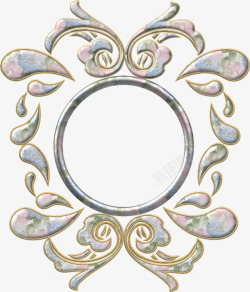 金属圆环对称铁艺圆环高清图片