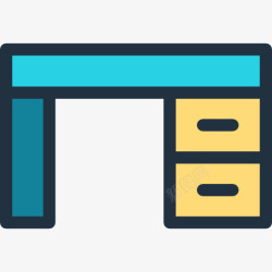 家具和家居工作室桌上图标高清图片