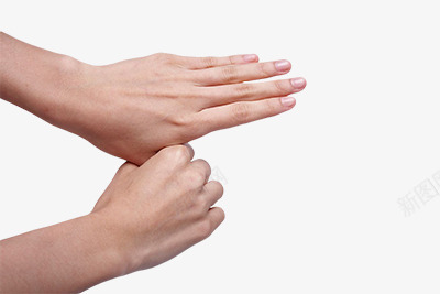 一手握着另一手的大拇指png免抠素材_新图网 https://ixintu.com 动作 姿势 握着 肢体