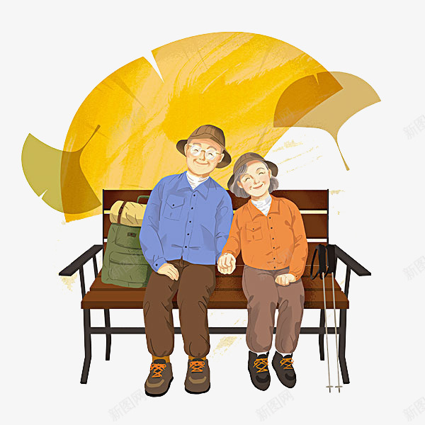 卡通坐在椅子上的夫妻png免抠素材_新图网 https://ixintu.com 卡通人物 卡通男女 坐在椅子上的夫妻 男女 长椅免抠人物