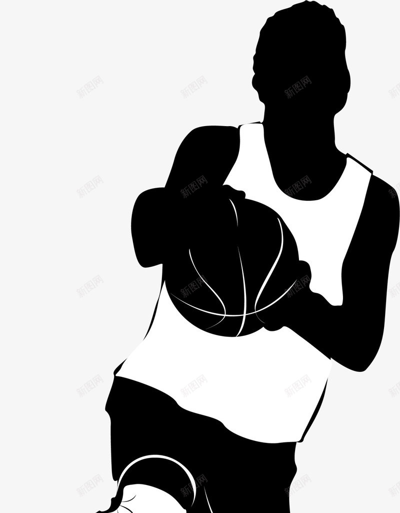 黑色扁平篮球运动员图标png_新图网 https://ixintu.com 体育 打篮球 球类运动 球赛 竞技 篮球 运动员 锻炼