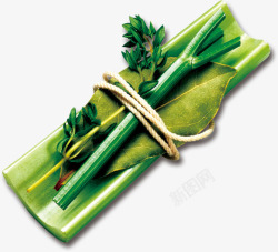 捆绑绿色蔬菜素材