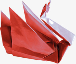红色纸鹤素材