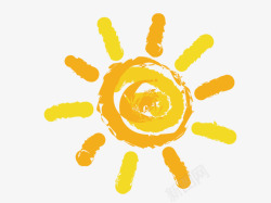 温暖的冬日卡通太阳高清图片