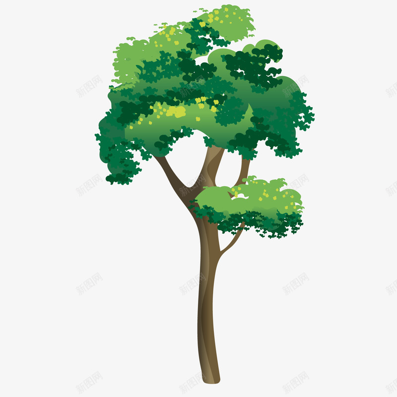 绿色水墨创意植物大树元素矢量图ai免抠素材_新图网 https://ixintu.com 创意 大树 植物 水墨 环境 纹理 绿色 自然 艺术 矢量图