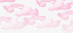 粉色漂浮云朵素材