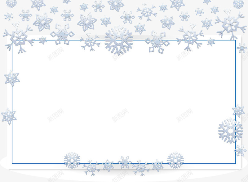 雪花相框png免抠素材_新图网 https://ixintu.com 圣诞 圣诞树 圣诞相框 圣诞节 圣诞节矢量图
