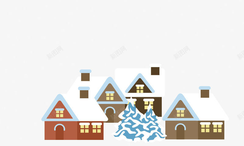 房屋大雪png免抠素材_新图网 https://ixintu.com 大雪 房屋 矢量雪域 矢量雪域素材 雪域 雪域素材