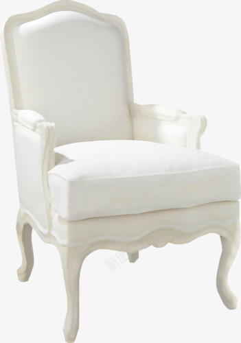 白色沙发椅png免抠素材_新图网 https://ixintu.com 家具 椅子 白净 白色