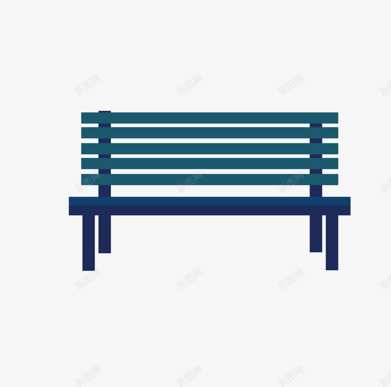 卡通手绘公园里的长椅子png免抠素材_新图网 https://ixintu.com 公园 卡通 手绘 椅子