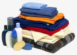 家居浴室毛巾衣服素材