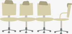 扁平化桌椅椅子高清图片