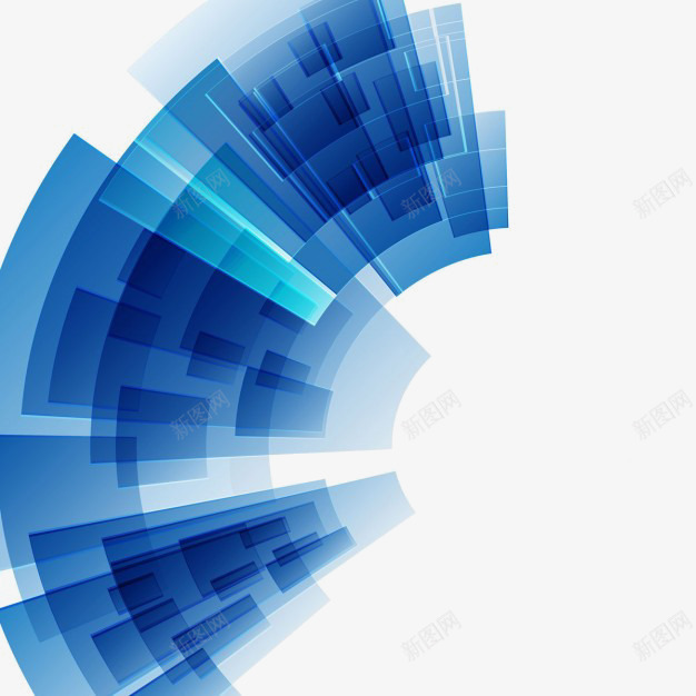 深蓝色扇形科技简约PPTpng免抠素材_新图网 https://ixintu.com PPT 深蓝色 科技 简约 素材
