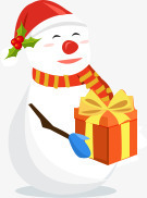 圣诞雪人装饰礼盒png免抠素材_新图网 https://ixintu.com 圣诞 礼盒 装饰 雪人