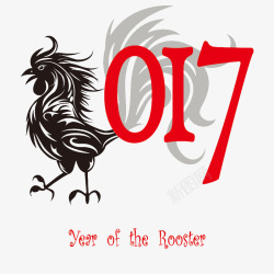 大公鸡日历2017鸡年日历图标高清图片