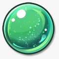 气泡圆环绿色气泡圆环高清图片
