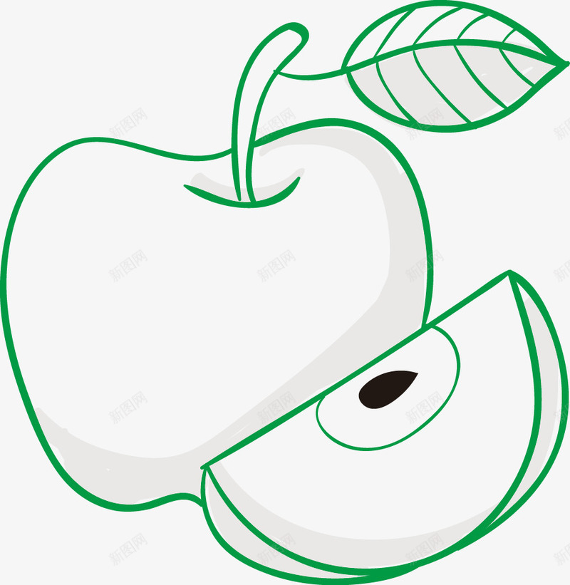 苹果图标png_新图网 https://ixintu.com 其他图标 感恩节手绘 手绘 标志图标 苹果