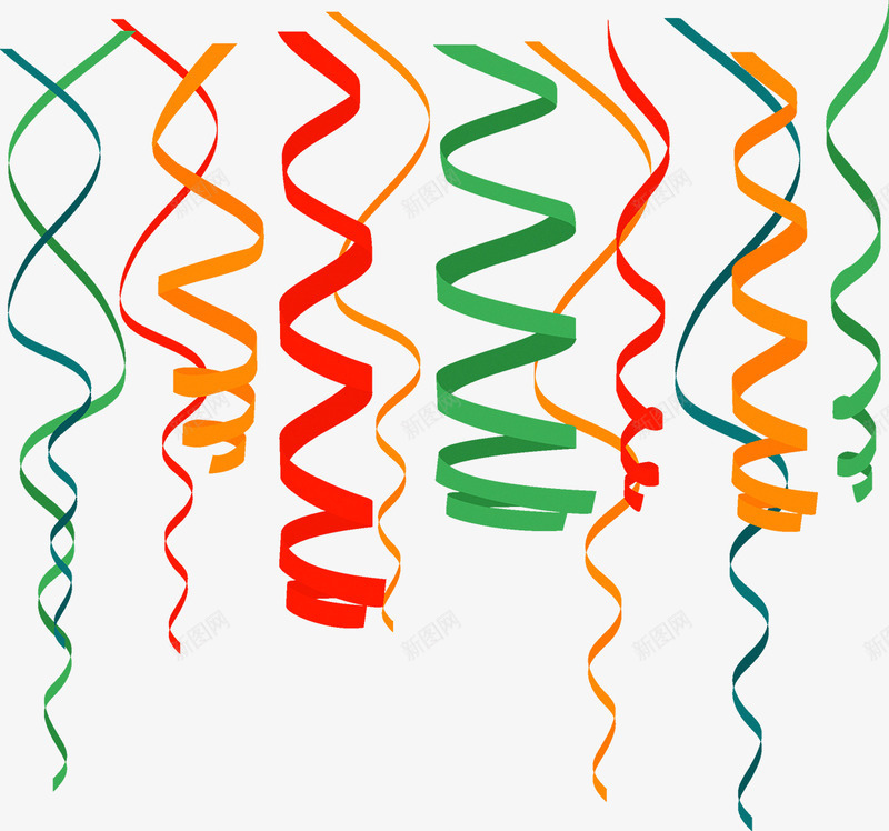 飘浮丝带png免抠素材_新图网 https://ixintu.com 丝带 彩带 飘带 飘浮